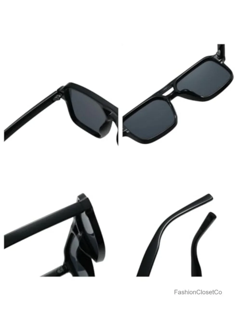 Vintage Oversized Square Aviator Sunglasses UV400 Protection Unisex Retro Shades